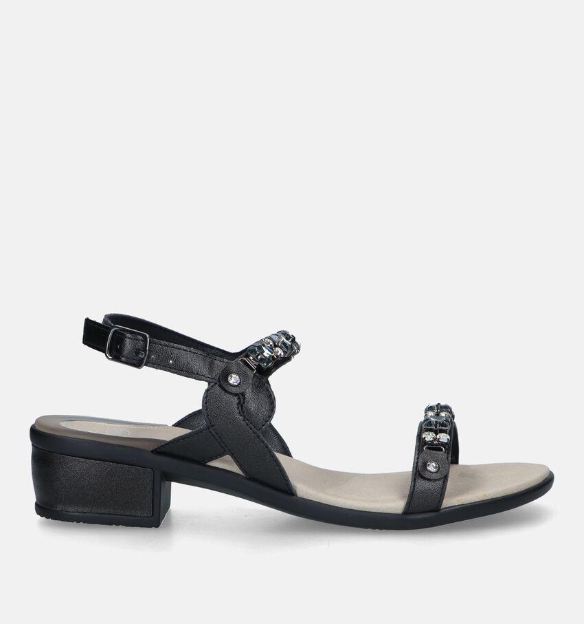 Scholl Elba 2 Straps Zwarte Sandalen