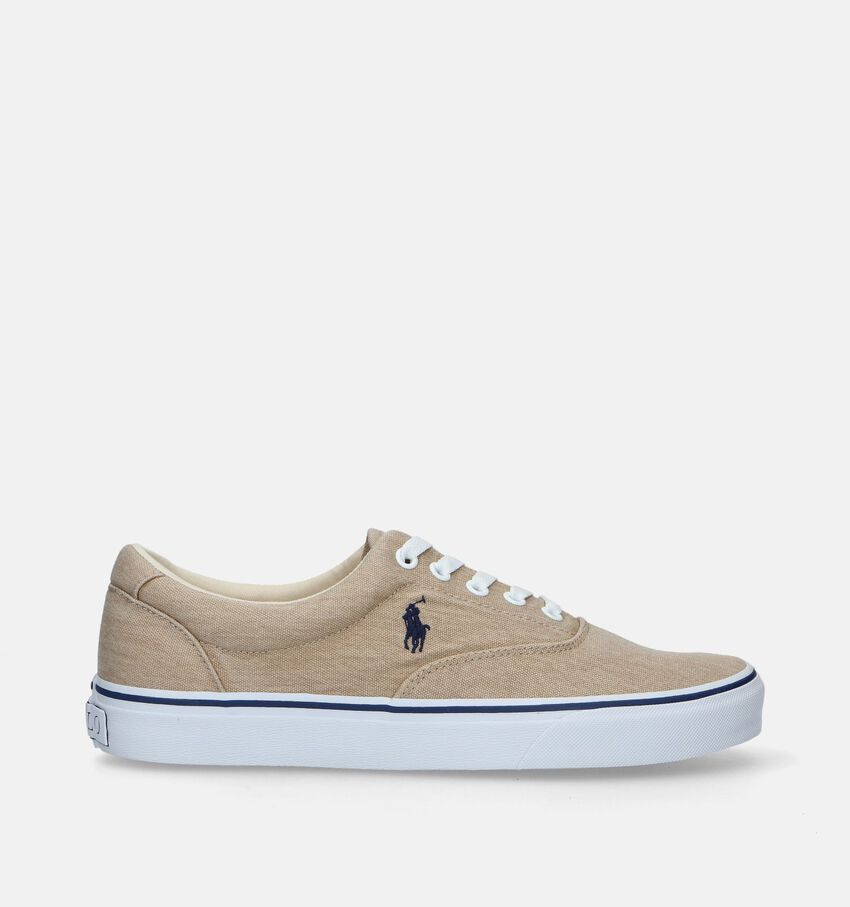 Polo Ralph Lauren Keaton Beige Veterschoenen