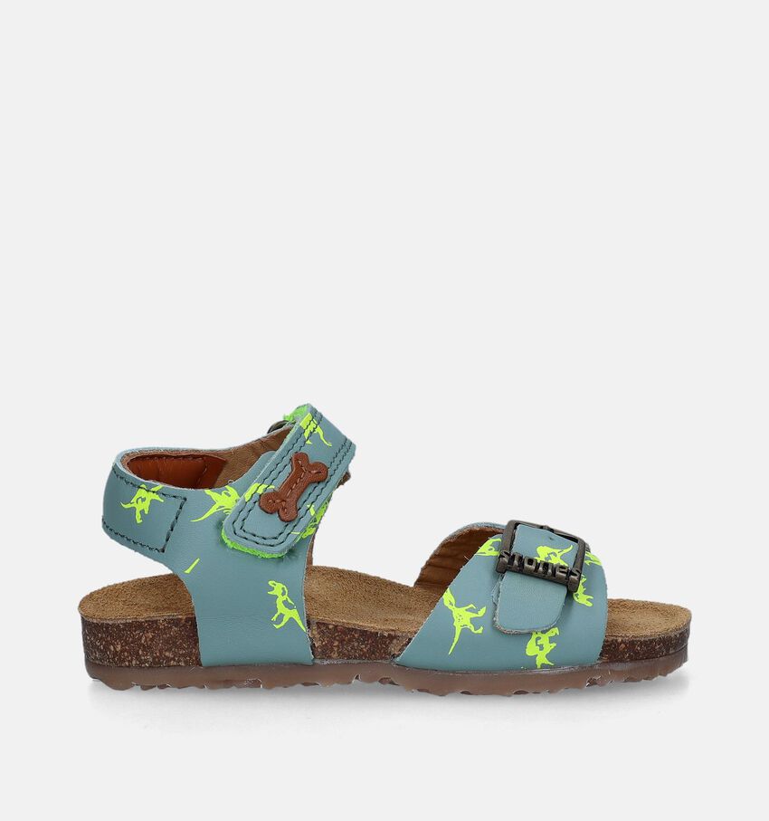 STONES and BONES Losto Groene Sandalen