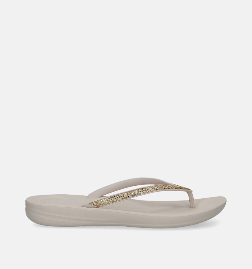 FitFlop Iqushion Sparkle Beige Teenslippers