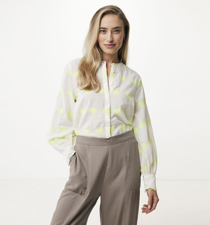 Mexx Embroidered Blouse en Blanc