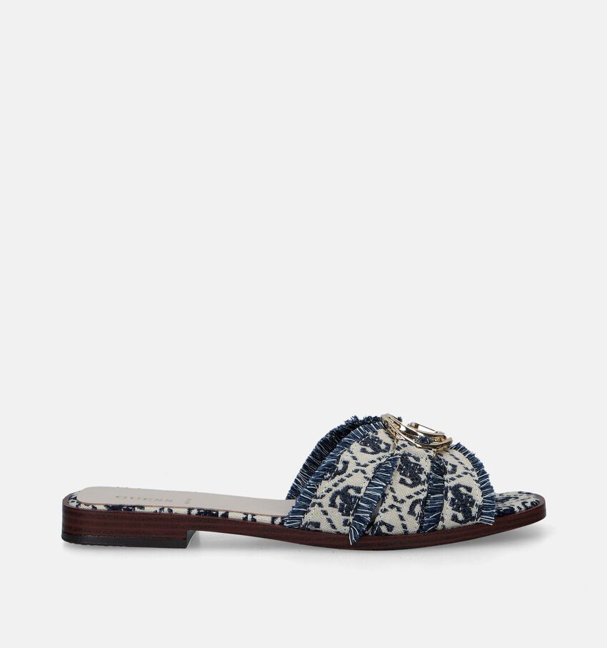 Guess Symo Blauwe Slippers