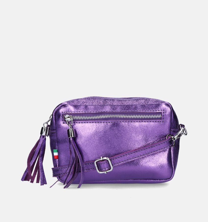 Time Mode Val Paarse Crossbody tas