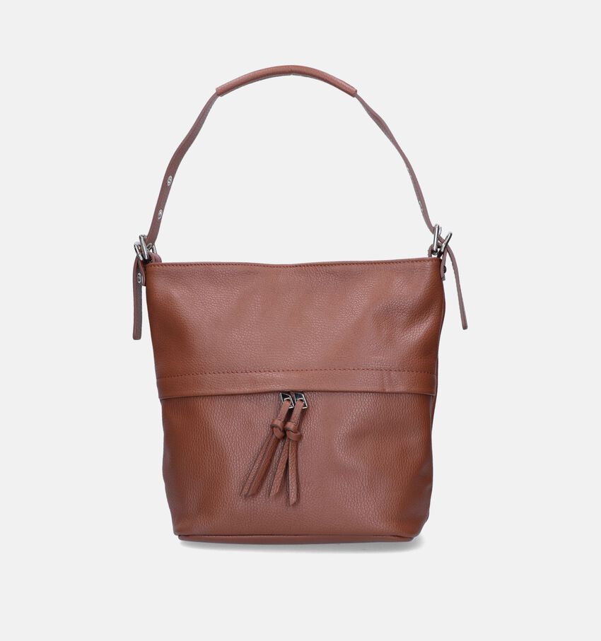 Time Mode Chen Cognac Crossbody tas