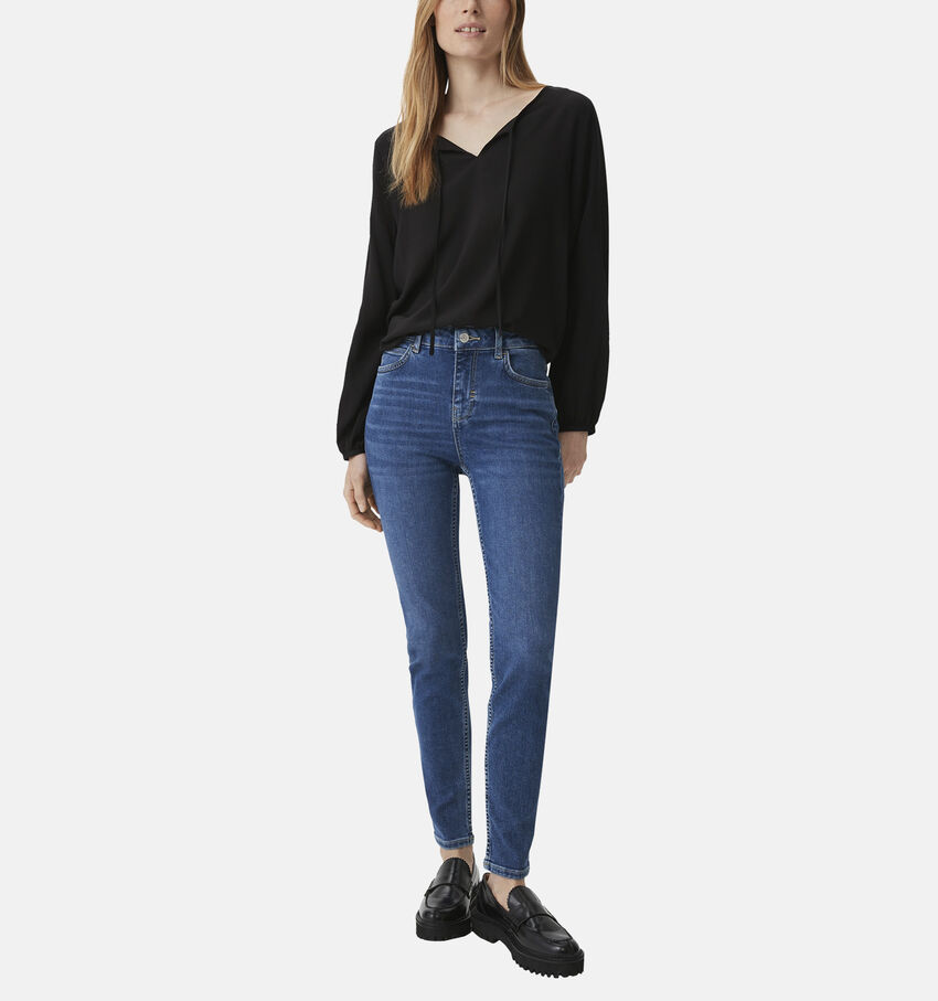 comma casual identity Blauwe Skinny jeans