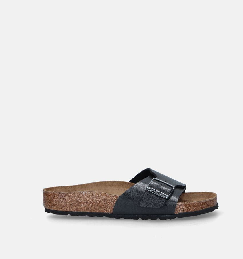 Birkenstock Catalina BS Birko-Flor Zwarte Slippers