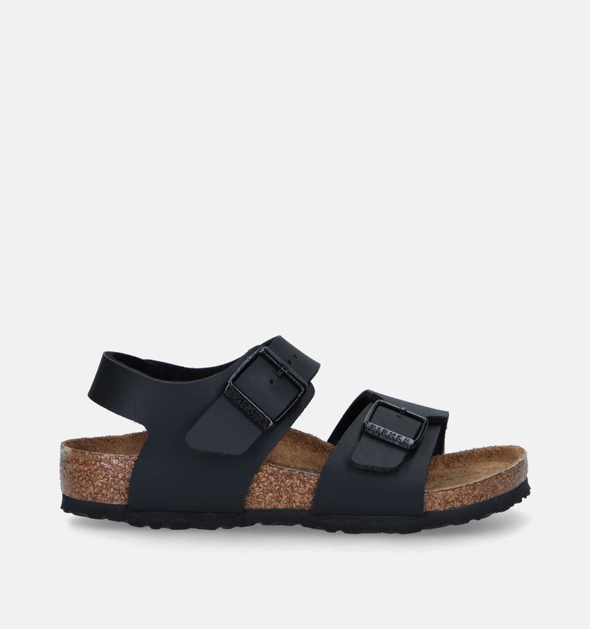 Birkenstock New York Zwarte Sandalen