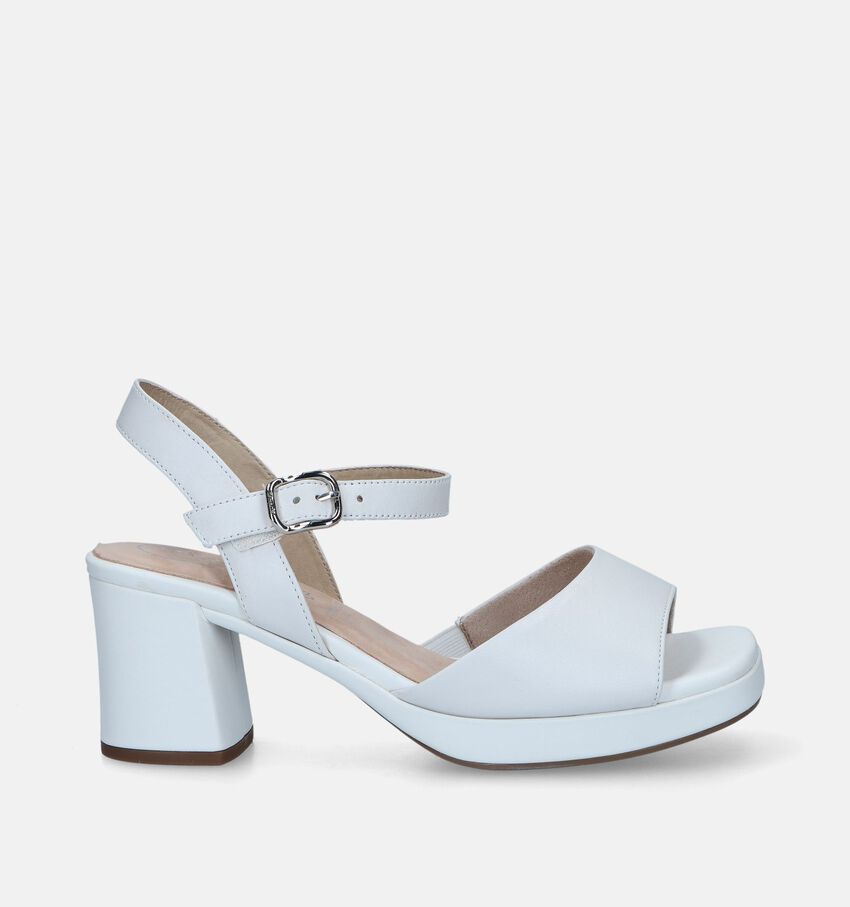 Tamaris Comfort Witte Sandalen met blokhak