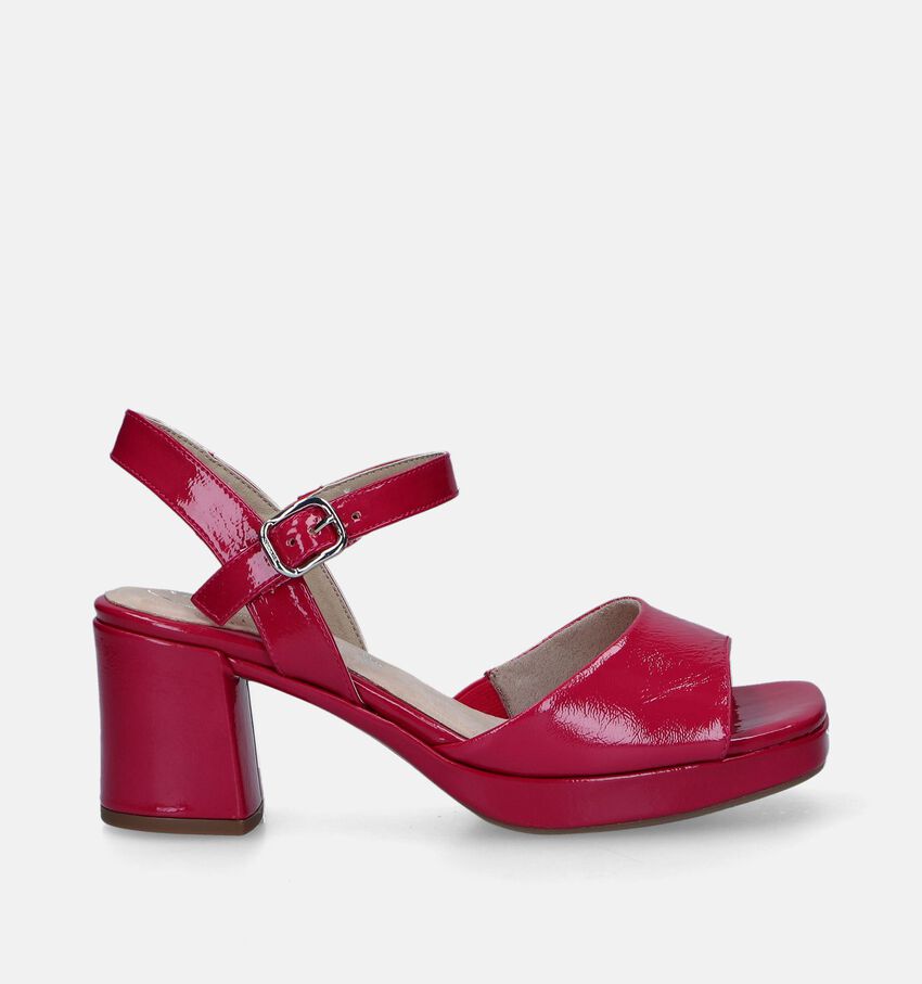 Tamaris Comfort Fuchsia Sandalen met blokhak