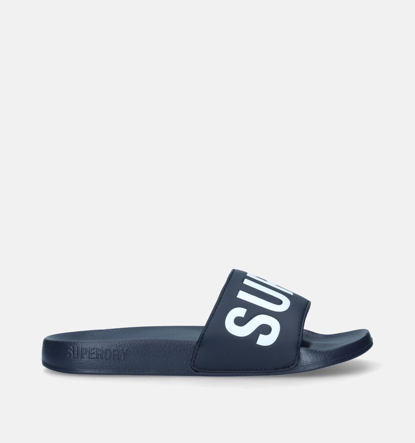 Superdry Code Core Blauwe Badslippers