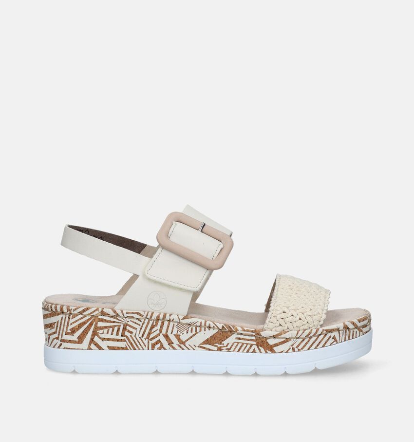 Rieker Sandales compensées en Beige