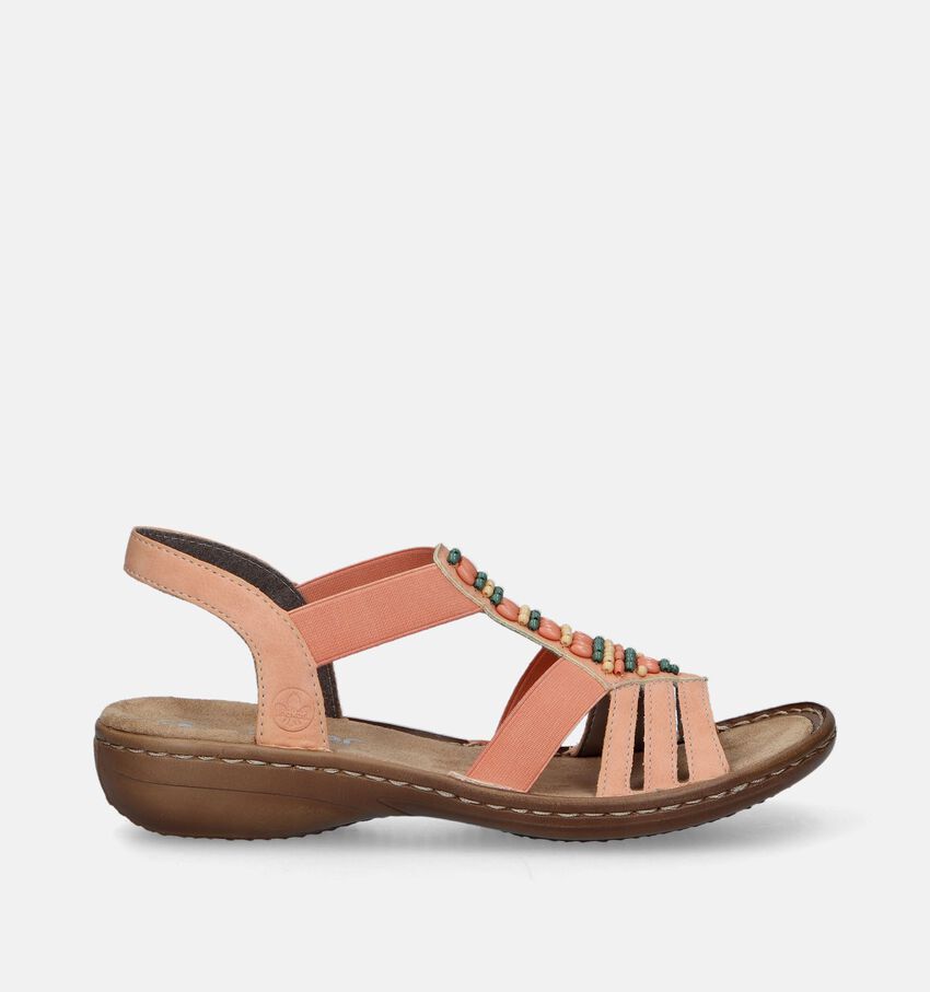 Rieker Oranje Platte sandalen