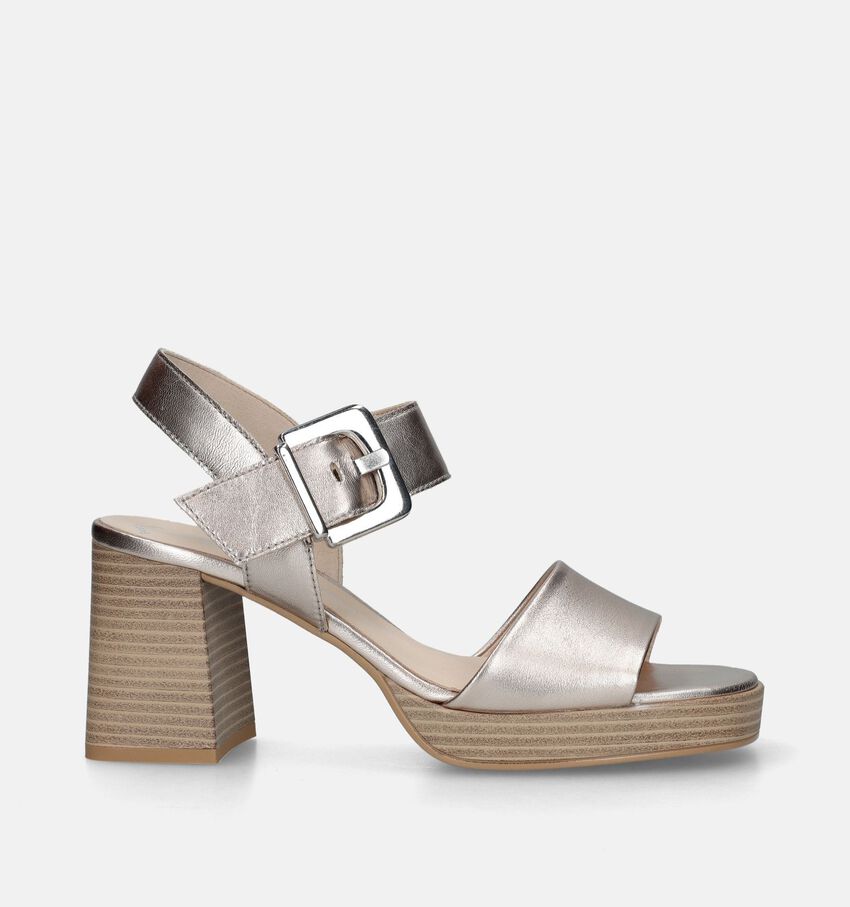 Gabor Best Fitting Rose Gold Sandalen Met Blokhak