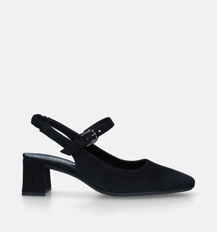 Gabor Soft Move Escarpins Slingback en Noir