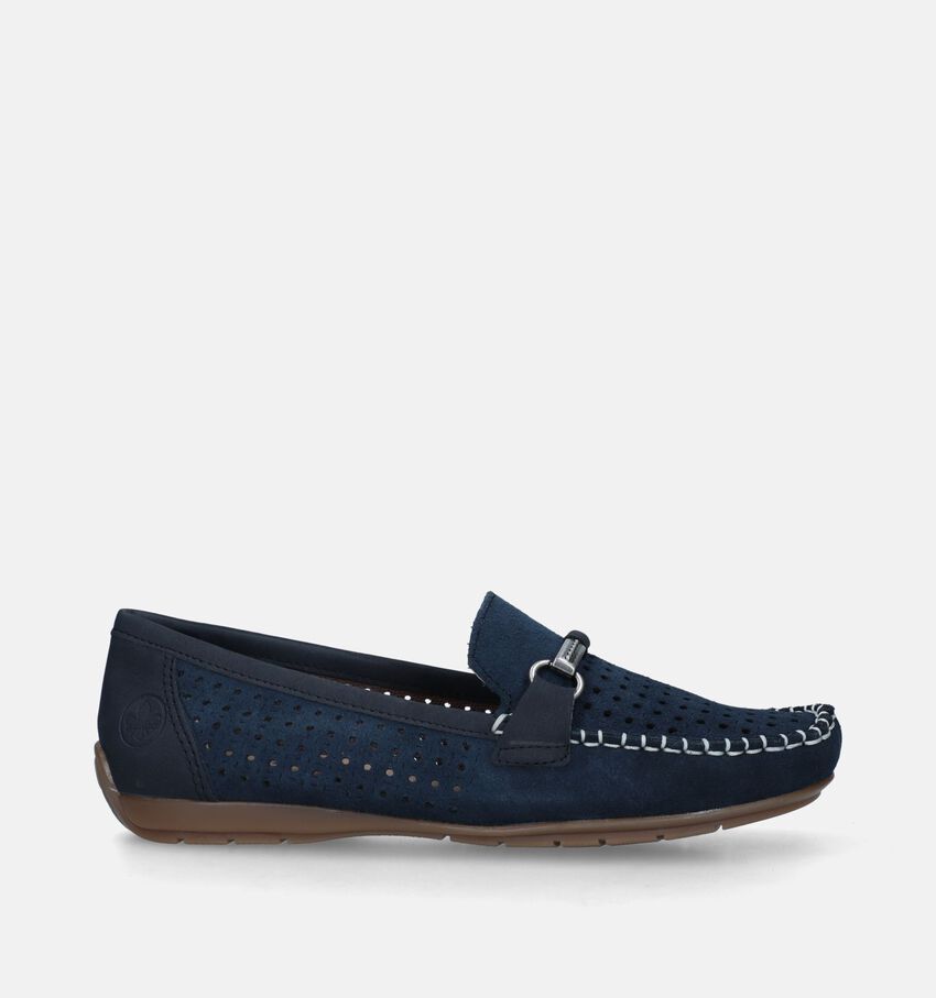 Rieker Blauwe Mocassins