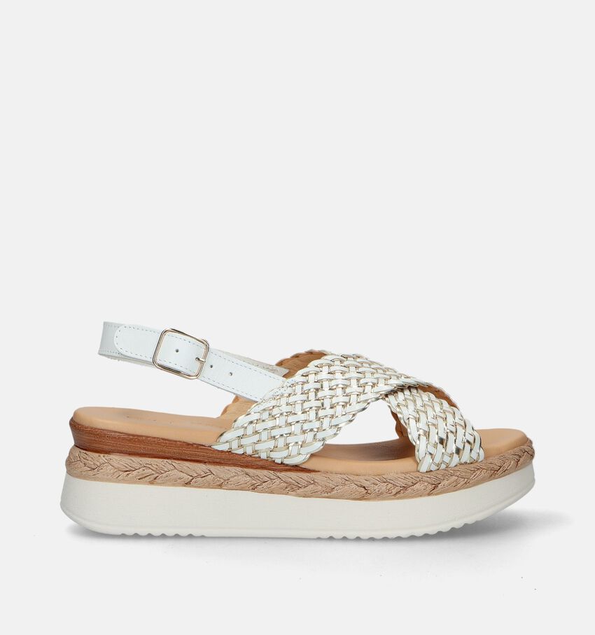 River Woods Ophelie Witte Plateausandalen