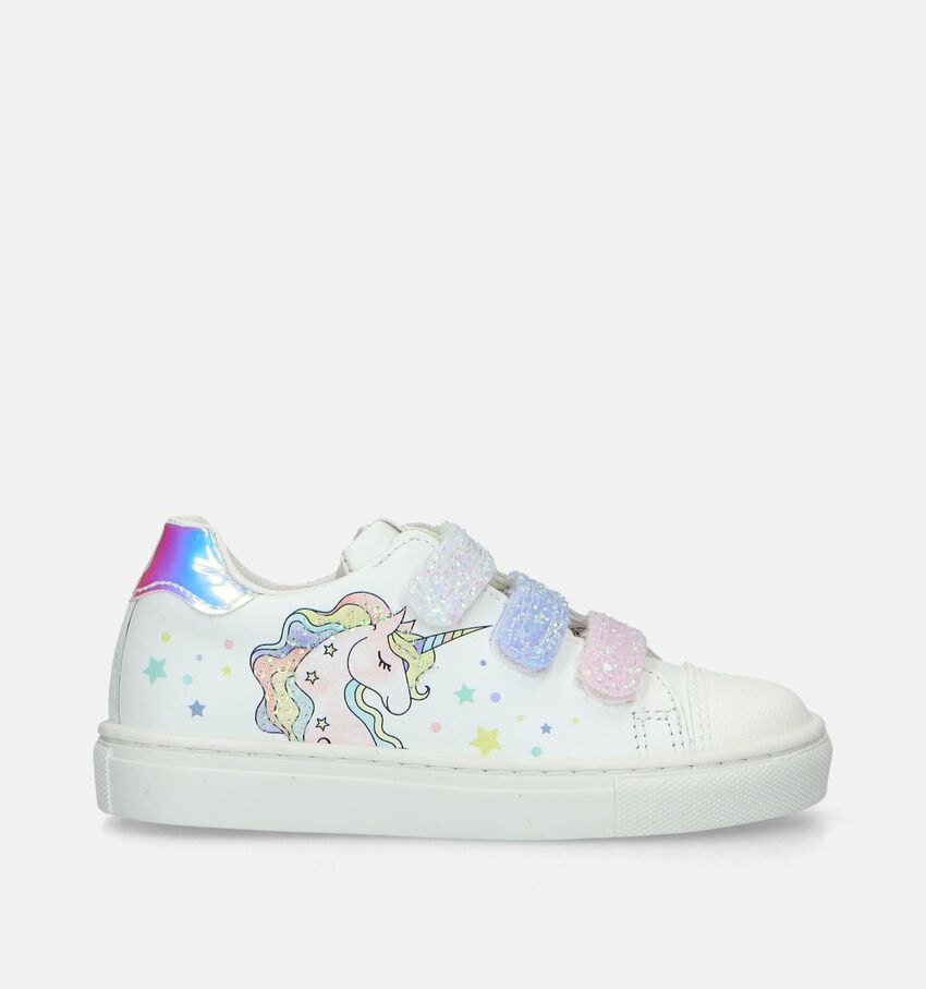 Little David Alva 2 Witte sneakers met unicorn