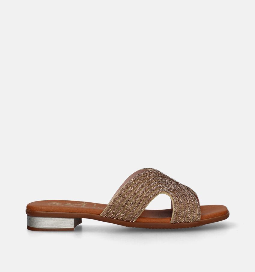 Oh My Sandals Nu-pieds plates en Or