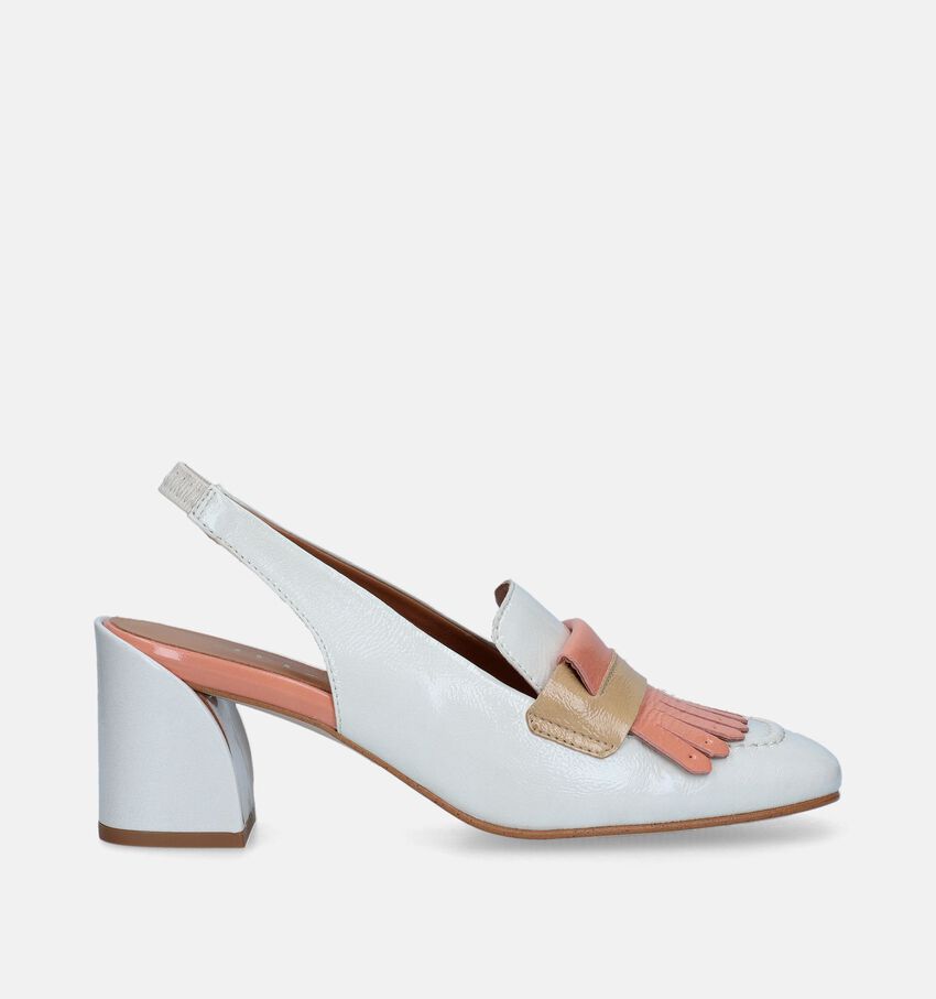 JHay Ecru Slingback Pumps