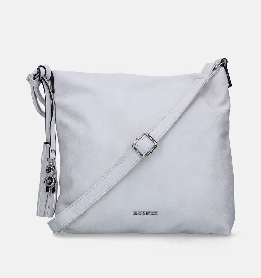 Emily & Noah Beatrix Ecru Crossbody tas