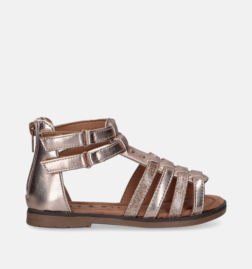 Milo & Mila Rose gold Sandalen