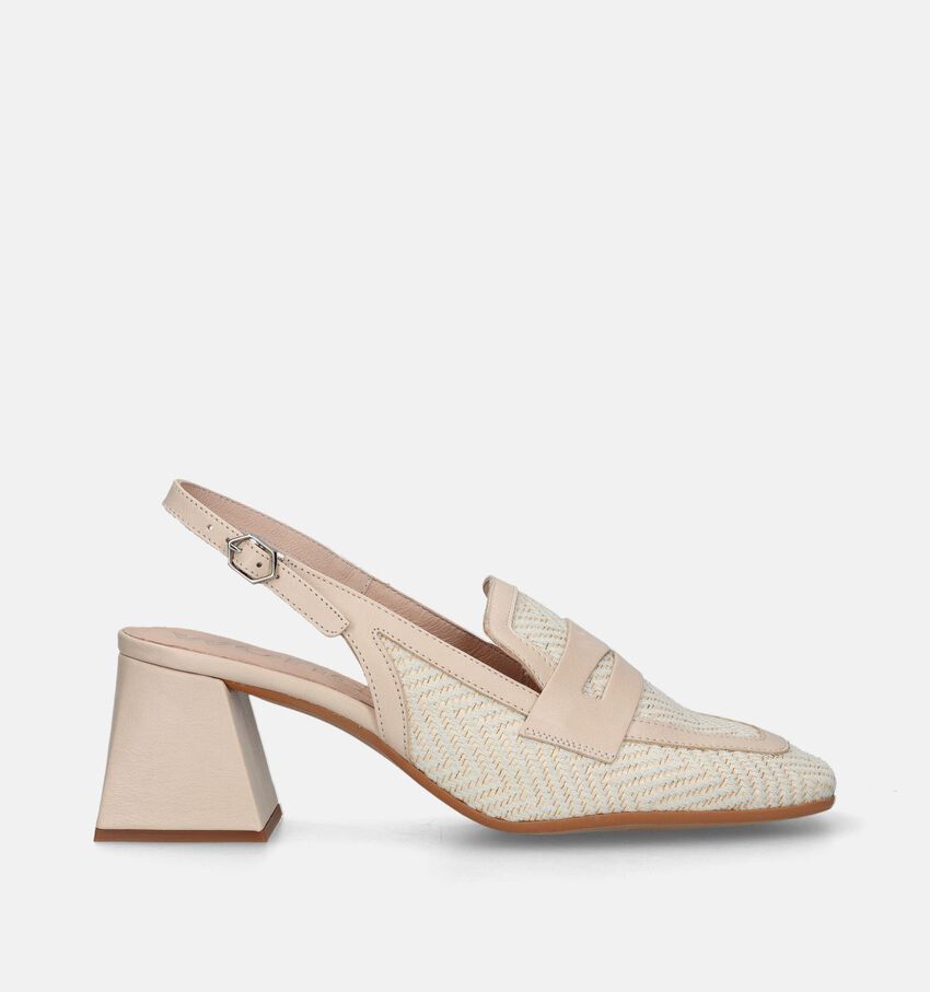 Wonders Ecru Slingback Pump