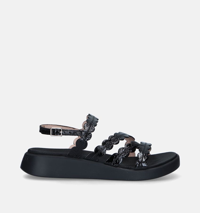 Wonders Zwarte Sandalen