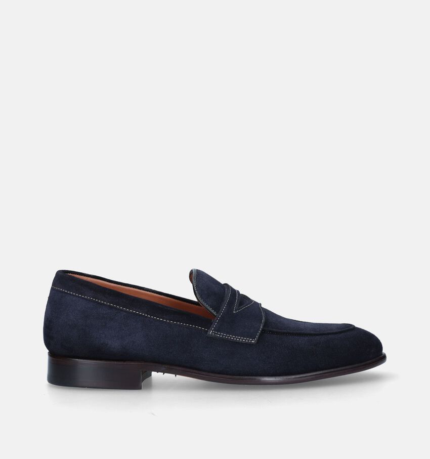 Ambiorix Ellis Inlay Blauwe Mocassins