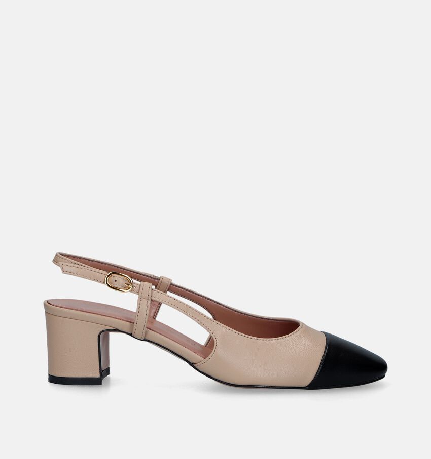 Les Autres Beige Slingback pumps