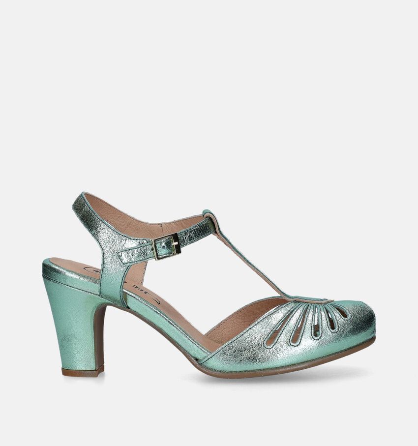 Rock n' Dot Groene Sandalen Met Hak