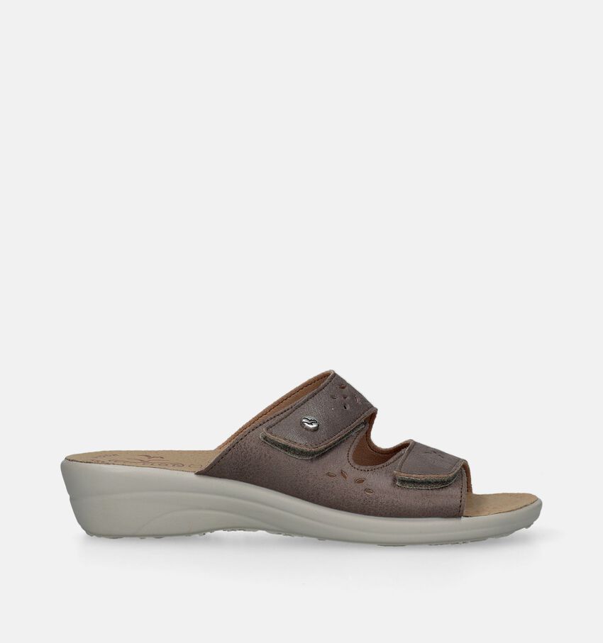 Fly Flot Taupe Slippers