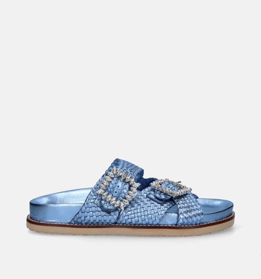 Inuovo Nu-pieds plates en Bleu