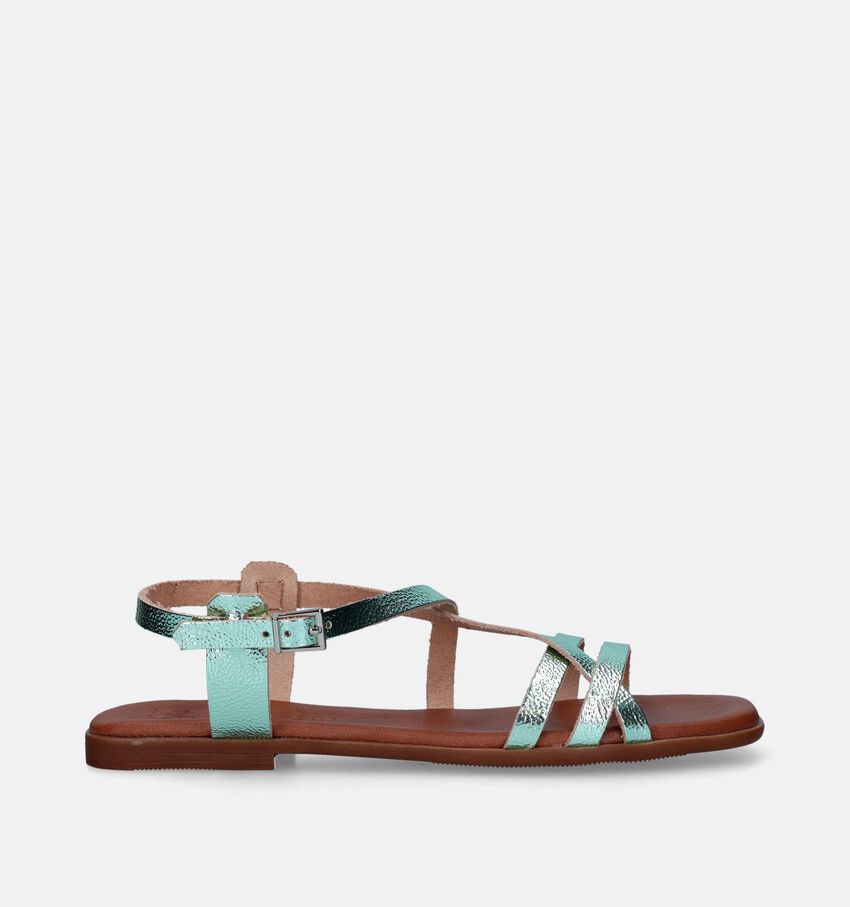 Oh My Sandals Sandales plates en Bleu
