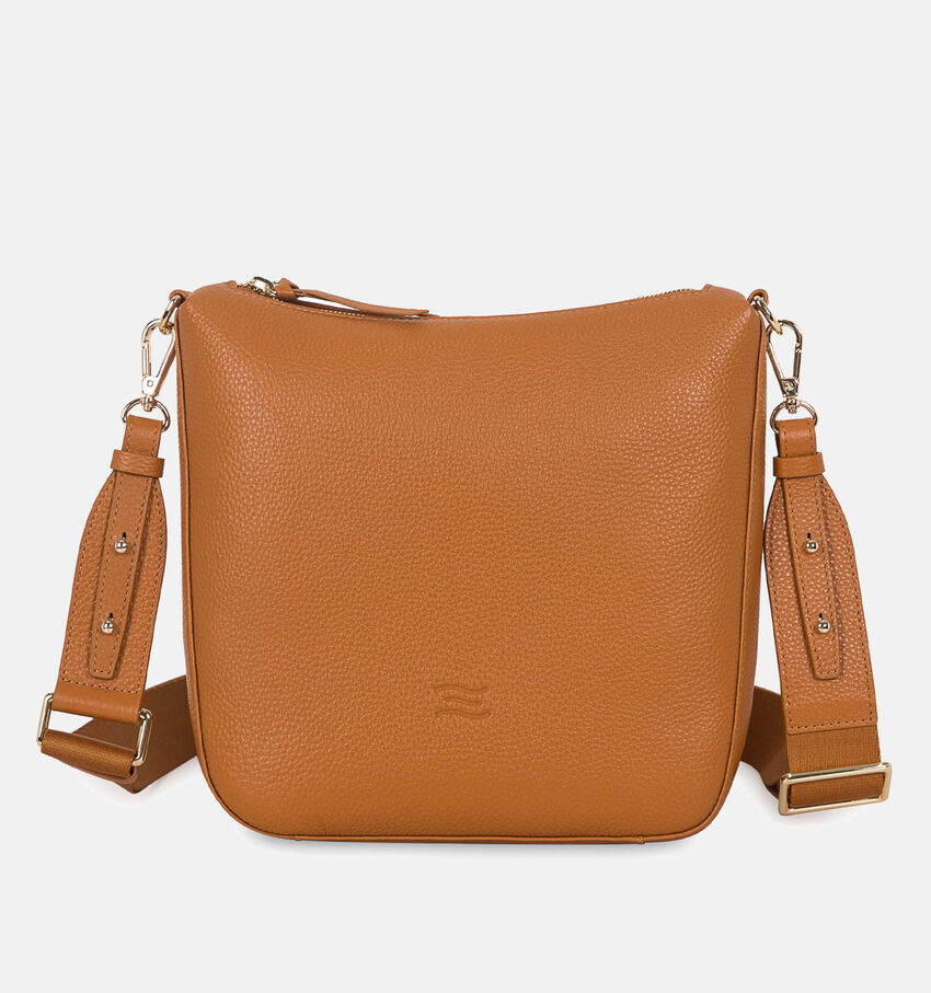 Crinkles Bruine Crossbody Tas