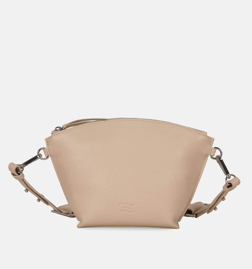 Crinkles Ecru Crossbody Tas