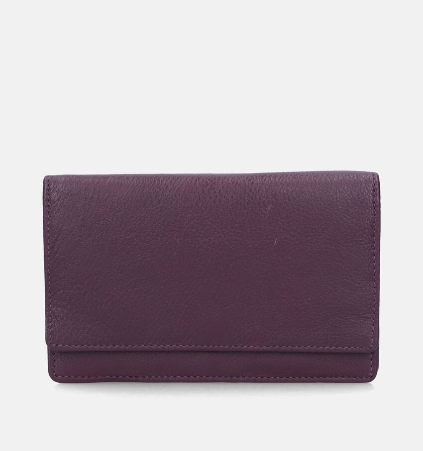 Euro-Leather Bordeaux Overslagportemonnee