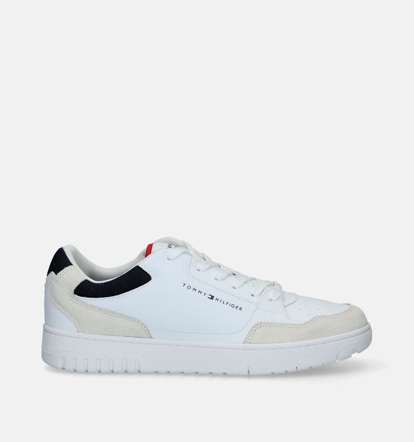 Tommy Hilfiger Basket Core LTH Mix Ess Chaussures à lacets en Blanc