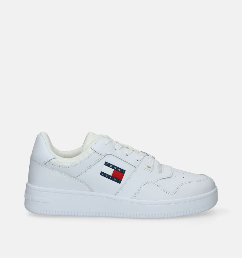 TH Tommy Jeans Retro Basket Ess Chaussures à lacets en Blanc