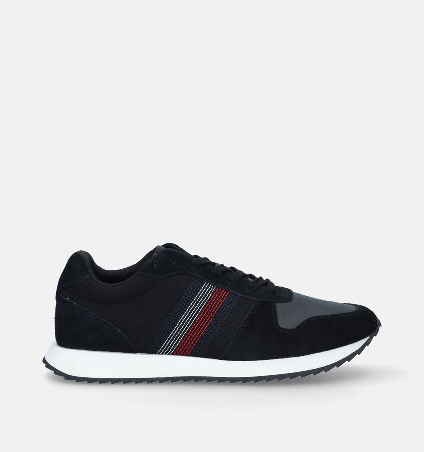 Tommy Hilfiger Runner Evo Mix Stitch Blauwe Veterschoenen