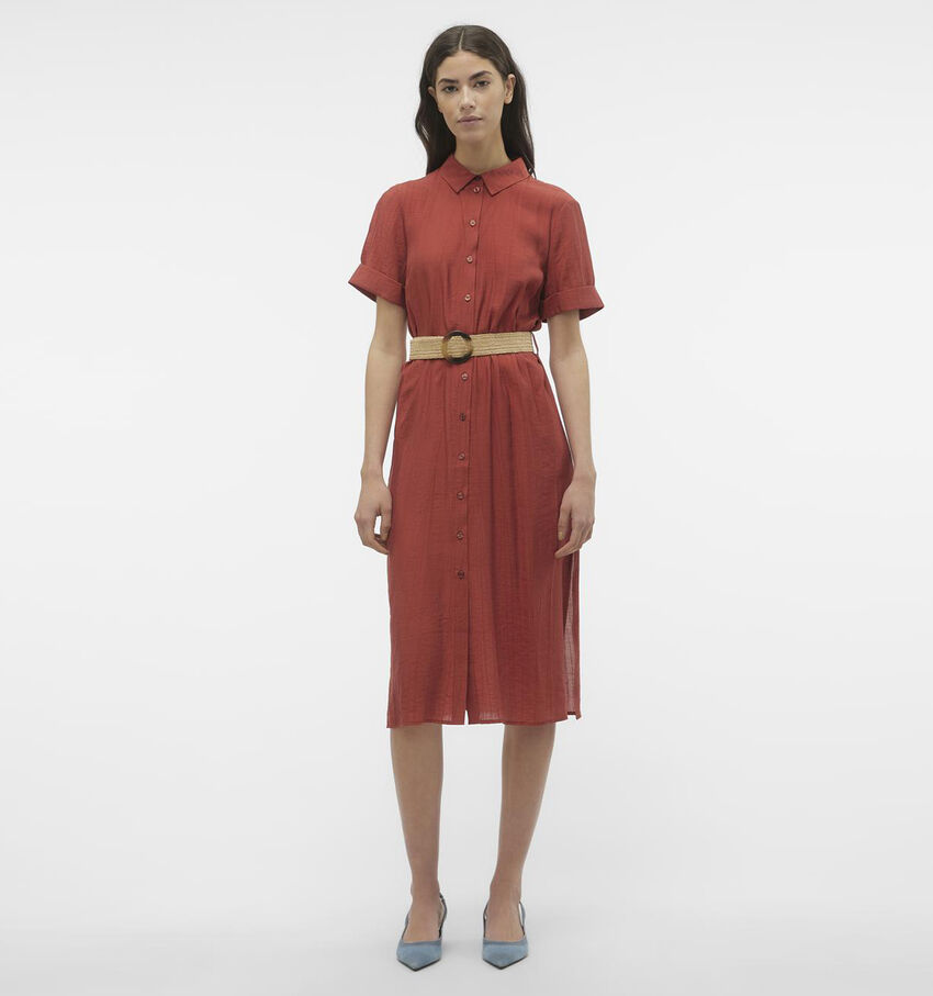 Vero Moda Gaja Rode Hemdjurk