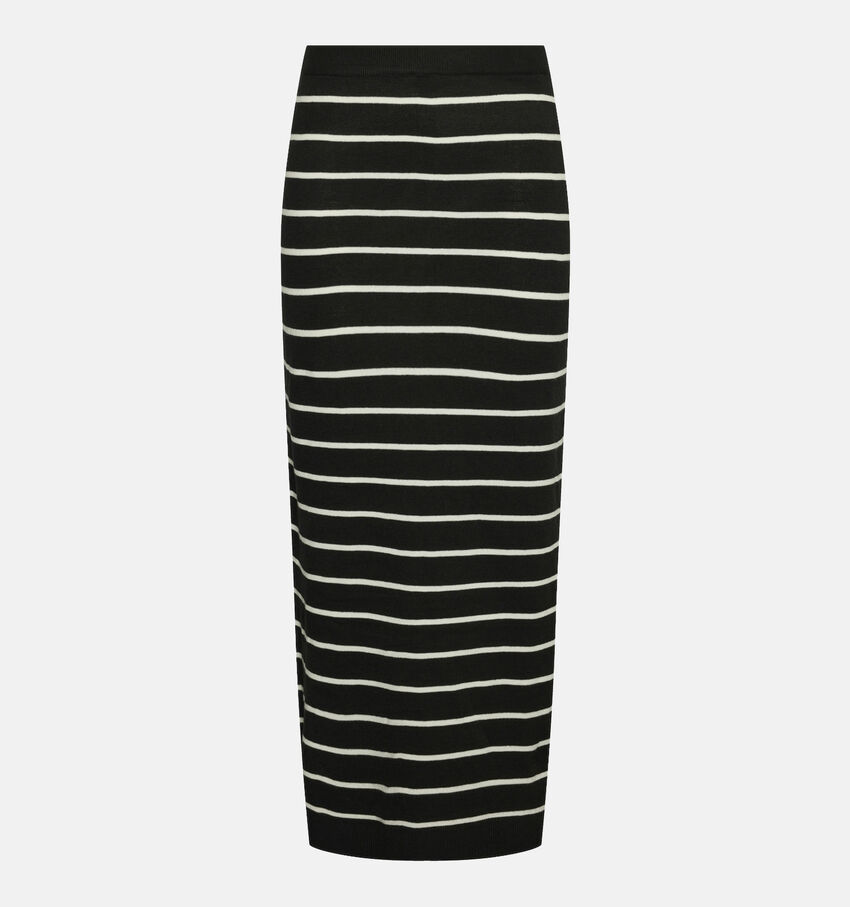 Pieces Joy Zwarte Gebreide rok