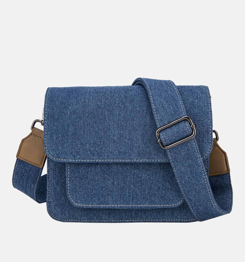 Hvisk Cayman Pocket Denim Blauwe Crossbody tas