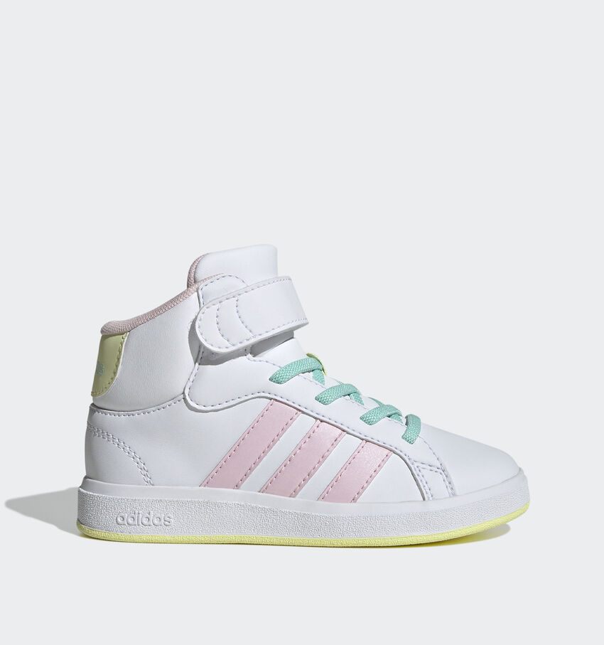 adidas Grand Court Mid K Baskets en Blanc