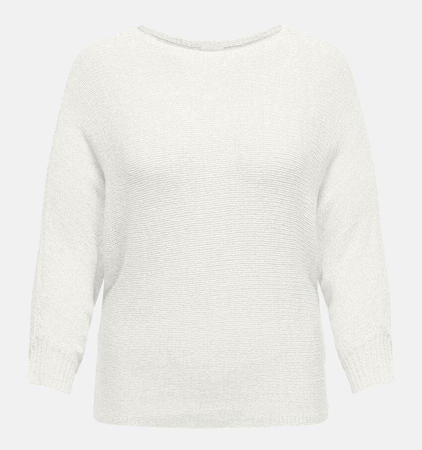 ONLY Carmakoma Geena Witte Knit trui