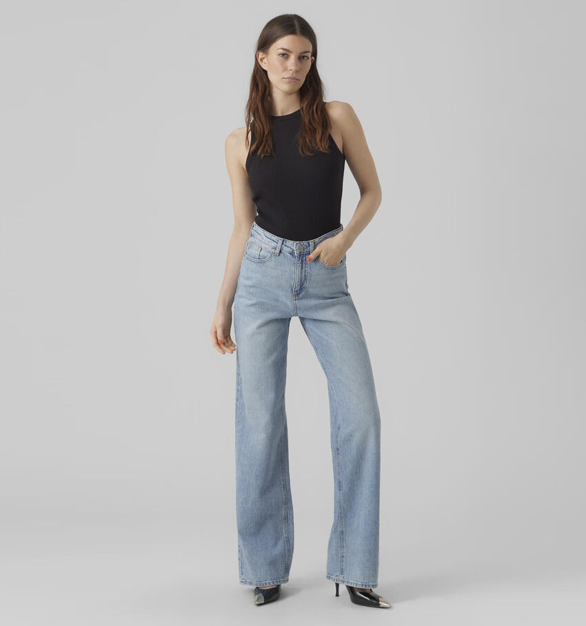 Vero Moda Tessa Wide Jeans en Bleu - L30