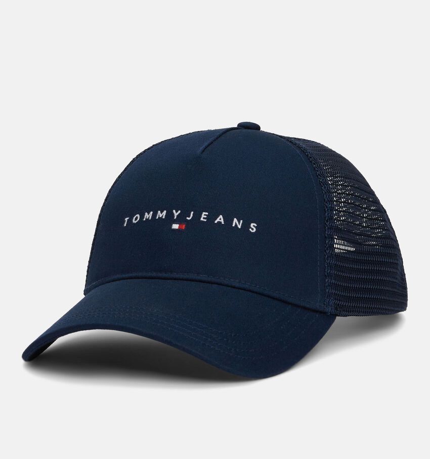 Tommy Hilfiger Linear Logo Trucker Cap Blauwe Pet
