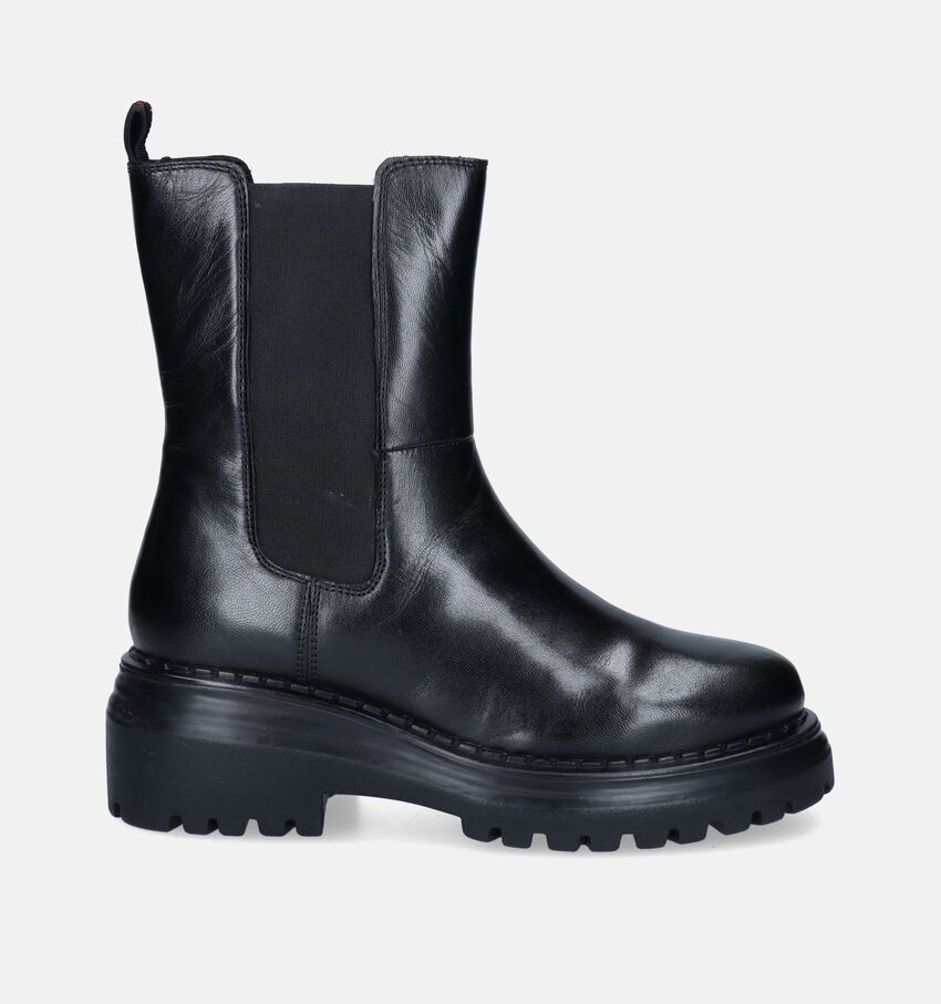 Hosis Print Zwarte Chelsea boots