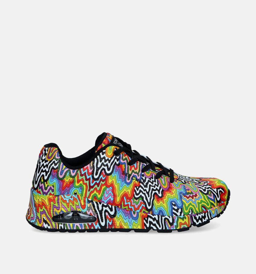 Skechers Uno Jen Stark Infinite Drip Zwarte Sneakers