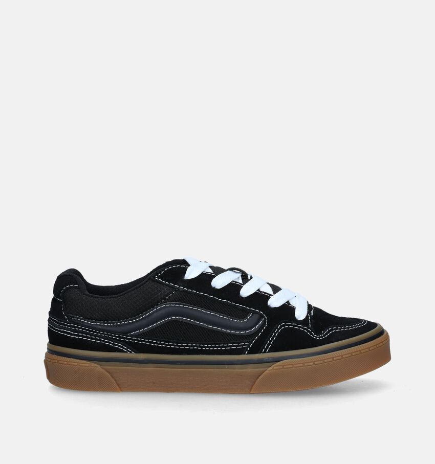 Vans Caldrone Suede Gum Baskets de skate en Noir