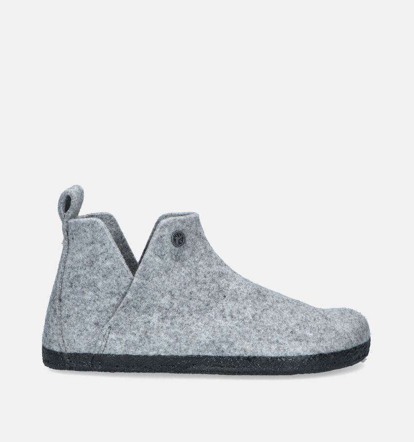 Birkenstock Andermatt Shearling Pantoufles montantes en Gris